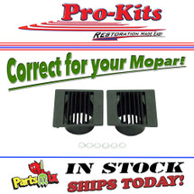Mopar 67-76 Dart Duster Valiant 67-69 Barracuda A-body Dash Defroster Vent Kit (Dash Vents & Nuts Only)