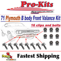 71 72 73 74 Road Runner GTX Satellite Front Lower Valance Panel Bolt Kit 71 72 73 74 Road Runner GTX Satellite Front Lower Valance Panel Bolt Kit