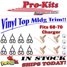 68 69 70 Charger Vinyl Top Molding Clip Set 68 69 70 Charger Vinyl Top Molding Clip Set