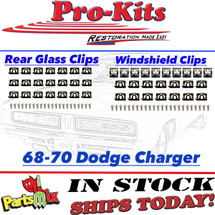 68 69 70 Charger Windshield & Rear Glass Reveal Clip kit 68 69 70 Charger Windshield & Rear Glass Reveal Clip kit