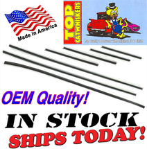 Top Cat Whiskers BELT STRIP KIT 1971-1974 Challenger Coupe Window sweep fuzzies, OEM Quality, 8 pieces Top Cat Whiskers BELT STRIP KIT 1971-1974 Challenger Coupe Window sweep fuzzies, OEM Quality, 8 pieces