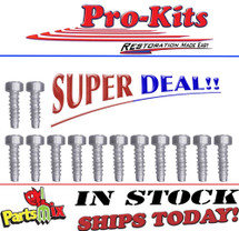 Mopar Chrome Headlight Surround Screw Kit-12 pieces. Mopar Chrome Headlight Surround Screw Kit-12 pieces.