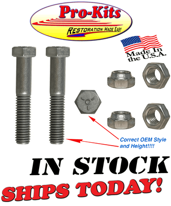 Dart Cuda Coronet Charger Roadrunner GTX 64 65 66 67 68 69 Dodge & Plymouth B-Body Rear Upper Shock Bolt kit