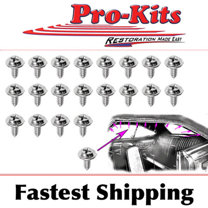 66 67 68 69 70 A, B & C Body Upper Roof Rail Mount Screw Kit (20pcs.)