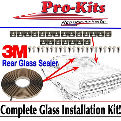 68 69 70 Roadrunner GTX Coronet Rear Window Glass Clip Installation Kit 68 69 70 Roadrunner GTX Coronet Rear Window Glass Clip Installation Kit