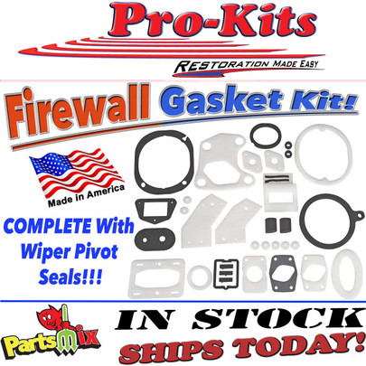 1966-70 B-Body Firewall Gasket Kit for A/C with Pivot Seals