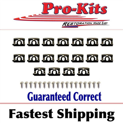 68 69 Barracuda Notchback Coupe Windshield Glass Molding Clip Kit