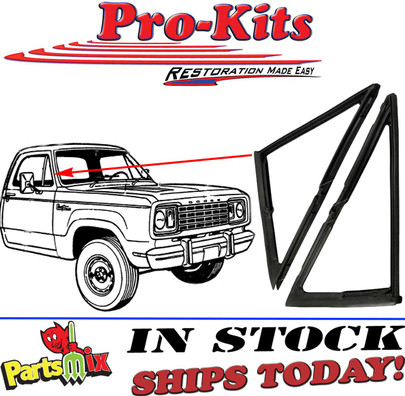 72-77 D W100 77 D W 150 VENT WINDOW KIT, 2PCS 72-77 D W100 77 D W 150 VENT WINDOW KIT, 2PCS