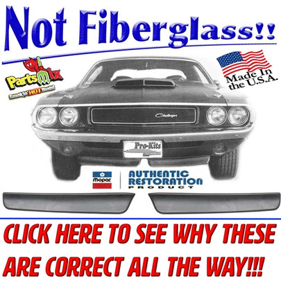 **REAL DEAL! Mopar E Body Cuda Challenger 1970 1971 TA Style Spoiler **FRONT**