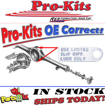 Rear Axle Ratio tag (long limited slip lube)