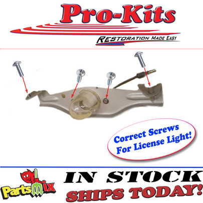 68 69 70 Road Runner GTX Coronet Satellite License Plate Lens & Housing to Bumper Screw Kit