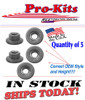 1970 Plymouth Roadrunner GTX Bumper Strips Eye Brow Trim Nut Kit (5 pcs.) OE Correct