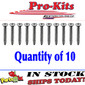Charger Road Runner GTX Coronet Dart Duster Demon Interior Upper Door or Quarter Panel Chrome Trim Screw Kit (10pcs)
