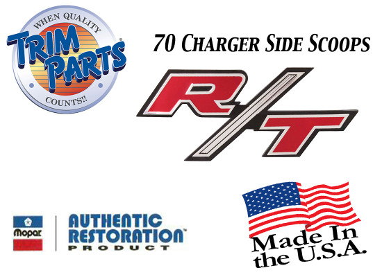 70 CHARGER R/T SIDE SCOOP EMBLEM