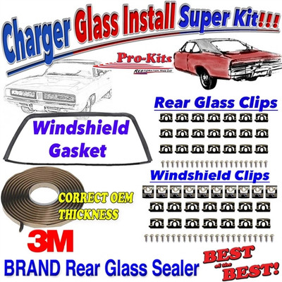 68-70 Charger Rear Bumper Bracket Set