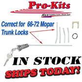 Mopar 66 67 68 69-72 Key Trunk Lock Charger Roadrunner Dart Duster A B body