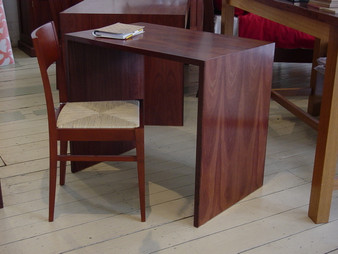 Desk in Jarrah, no drawers