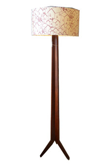 Jeremy Wilkin's floor lamp in solid Jarrah timber