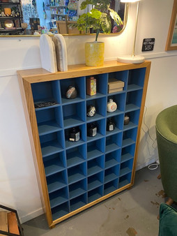 CD Cabinet Barbi 5x7 Ash with valley blue interior