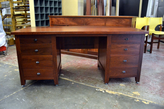 Partners desk, Jarrah
