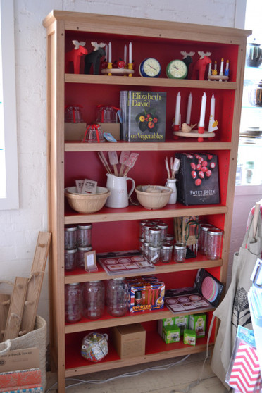 Bookcase, Standard, Ash with Red Interior