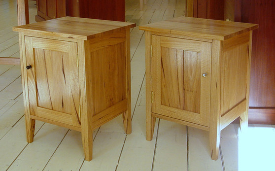 Crazy Ash Bedside table with cupboard