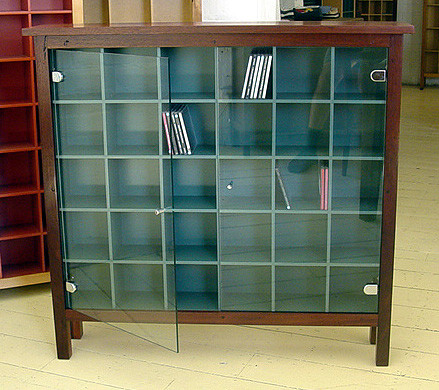 6x5 CD cabinet with glass doors, Traditional