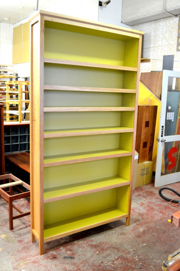 Bookcase, Extra Large, Feature Ash and New Green