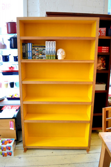 Bookcase, American Oak and Yellow, Barbi