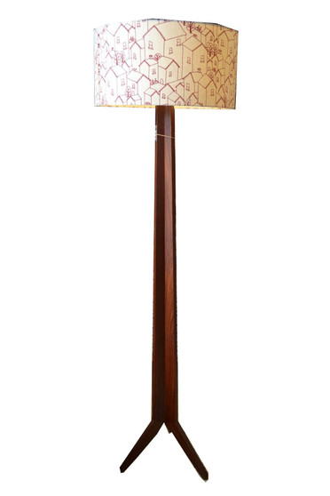 Jeremy Wilkin's floor lamp in solid Jarrah timber