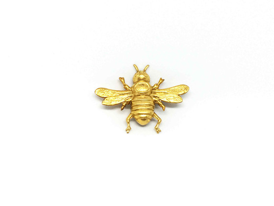 MELODY NELSON brass bee brooch