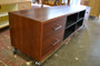 Hifi Cabinet, 4 column, Redgum with Black interior