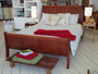 Sleigh Bed with foot, Jarrah