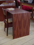 Desk in Jarrah, no drawers