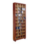 4x11 CD cabinet, Redgum and Clear, Barbi