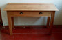 Ash kitchen bench with drawers