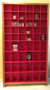 6x11 CD/dvd cabinet, Blackwood with red interior, barbi