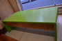 Coffee table with drawers, two pack green with ash