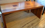 Solid timber coffee table, blackwood with redgum inserts