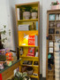 Bookcase, Tall and Slim, Ash with yellow interior,barbi