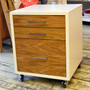 Drawer cube, White with US Oak drawers