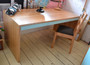 Desk, Victorian Ash with three drawers