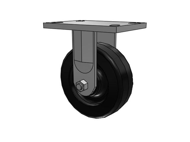 72 Series Top Plate Rigid Caster with 6 x 2.5 TM - Phenolic Wheel