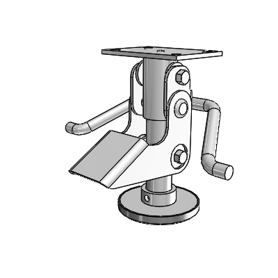 Colson 2 Series, Colson 3 Series Floor Locks, 5.1719 Retracted Height, 6.2188 Extended Height