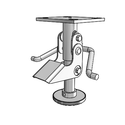 Colson 3 Series, Colson 4 Series, Colson 6 Series Floor Locks, 6.6563 Retracted Height, 7.75 Extended Height