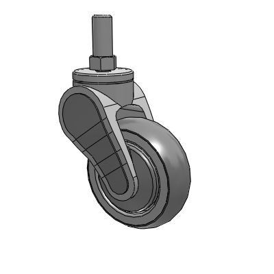Avant Threaded Stem Swivel Caster with 3 x 1 QuikStart Wheel