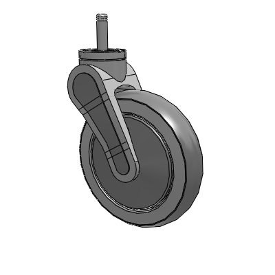 Avant Grip Ring Stem Swivel Caster with 6 x 1.25 QuikStart Wheel