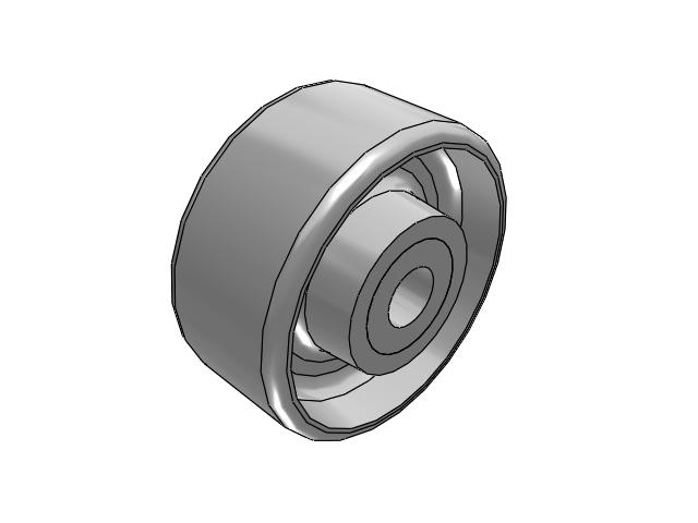 CA Cast Iron Wheels 3-1/4 x 1-1/2 with Straight Roller Bearing