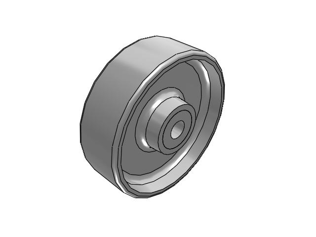 CA Cast Iron Wheels 4 x 1-5/16 with Straight Roller Bearing