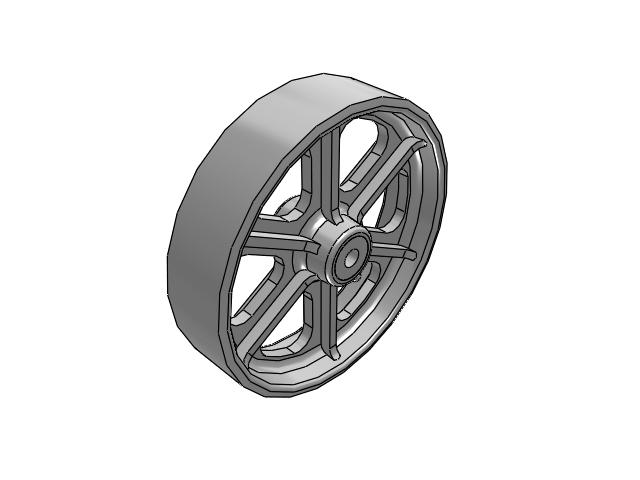 CA Cast Iron Wheels 8 x 2 with Straight Roller Bearing